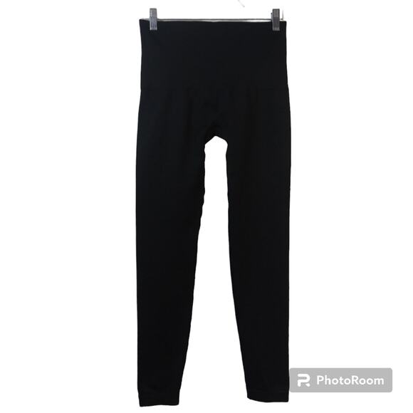 SPANX WOMEN'S PLUS  LOOK AT ME NOW TUMMY CONTROL LEGGINGS BLACK SIZE 1X - Picture 1 of 8